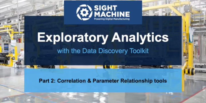 Exploratory Analytics – Correlation & Parameter Relationship tools