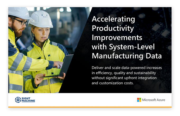 Accelerating Productivity Improvements with System-Level Manufacturing Data